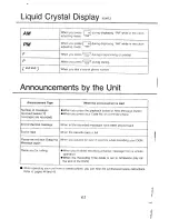 Предварительный просмотр 68 страницы Panasonic KX-T2740 - Easa-phone Integrated Telephone Mini-Cassette Answering System Operating Instructions Manual