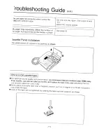 Предварительный просмотр 70 страницы Panasonic KX-T2740 - Easa-phone Integrated Telephone Mini-Cassette Answering System Operating Instructions Manual