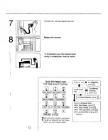 Предварительный просмотр 72 страницы Panasonic KX-T2740 - Easa-phone Integrated Telephone Mini-Cassette Answering System Operating Instructions Manual