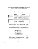 Preview for 3 page of Panasonic KX-T30810BE Installation Manual