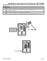 Preview for 3 page of Panasonic KX-T30865 Installation Instructions