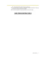 Preview for 5 page of Panasonic KX-T30865 Installation Manual