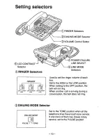 Предварительный просмотр 10 страницы Panasonic KX-T3186 Operating Instructions Manual