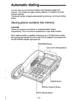 Preview for 19 page of Panasonic KX-T3186 Operating Instructions Manual