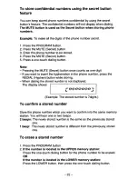 Предварительный просмотр 22 страницы Panasonic KX-T3186 Operating Instructions Manual