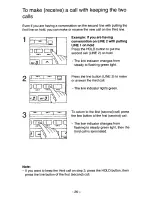 Предварительный просмотр 26 страницы Panasonic KX-T3186 Operating Instructions Manual