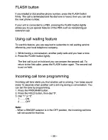 Предварительный просмотр 29 страницы Panasonic KX-T3186 Operating Instructions Manual