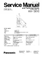 Preview for 1 page of Panasonic KX-T3610 Service Manual