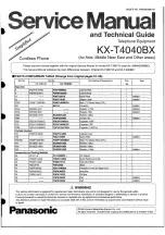 Panasonic KX-T3967-B Service Manual предпросмотр