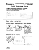 Предварительный просмотр 63 страницы Panasonic KX-T4300BA Operating Instructions Manual