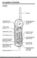 Предварительный просмотр 9 страницы Panasonic KX-T4310D-W Operating Instructions Manual