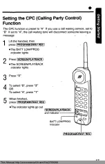 Предварительный просмотр 18 страницы Panasonic KX-T4310D-W Operating Instructions Manual