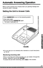 Предварительный просмотр 28 страницы Panasonic KX-T4310D-W Operating Instructions Manual