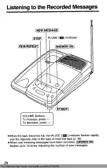 Предварительный просмотр 29 страницы Panasonic KX-T4310D-W Operating Instructions Manual