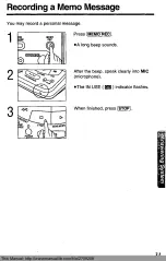 Предварительный просмотр 32 страницы Panasonic KX-T4310D-W Operating Instructions Manual