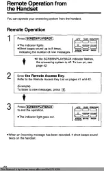 Предварительный просмотр 41 страницы Panasonic KX-T4310D-W Operating Instructions Manual