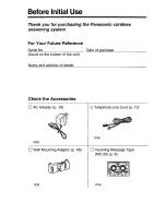 Предварительный просмотр 2 страницы Panasonic KX-T4316NZ-W Operating Instructions Manual