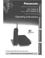 Предварительный просмотр 1 страницы Panasonic KX-T4450-B Operating Instructions Manual