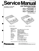 Panasonic KX-T5006E-1 Service Manual предпросмотр