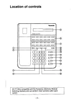 Предварительный просмотр 4 страницы Panasonic KX-T7 Series Reference Manual
