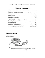 Предварительный просмотр 4 страницы Panasonic KX-T7135 Reference Manual