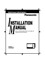 Preview for 1 page of Panasonic KX-T7230 Installation Manual