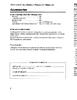 Preview for 2 page of Panasonic KX-T7320 Operating Instructions Manual