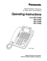 Panasonic KX-T7433 Operating Instructions Manual предпросмотр