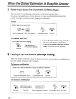 Предварительный просмотр 10 страницы Panasonic KX-T7450 Operating Instructions Manual