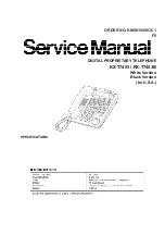 Предварительный просмотр 1 страницы Panasonic KX-T7453 Service Manual