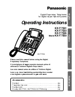 Предварительный просмотр 1 страницы Panasonic KX-T7531 Operating Instructions Manual