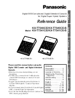 Preview for 1 page of Panasonic KX-T7540CE Reference Manual