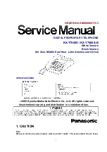 Panasonic KX-T7565X Service Manual preview
