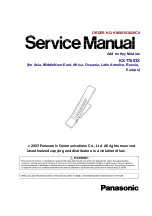 Preview for 1 page of Panasonic KX-T7603X Service Manual