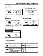 Предварительный просмотр 7 страницы Panasonic KX-T7625 - Digital Proprietary Speakerphone 24 Button Operating Instructions Manual