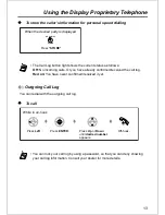 Предварительный просмотр 13 страницы Panasonic KX-T7625 - Digital Proprietary Speakerphone 24 Button Operating Instructions Manual