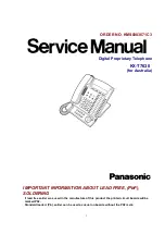 Panasonic KX-T7630 Service Manual предпросмотр