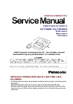 Panasonic KX-T7665NE Service Manual preview