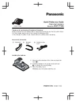 Panasonic KX-T7716C Quick Reference Manual preview