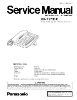 Panasonic KX-T7730X Service Manual preview