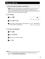 Preview for 21 page of Panasonic KX-T7885 - Battery For Operating Instructions Manual