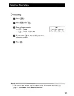 Preview for 23 page of Panasonic KX-T7885 - Battery For Operating Instructions Manual