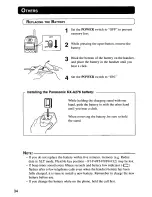 Preview for 34 page of Panasonic KX-T7885 - Battery For Operating Instructions Manual