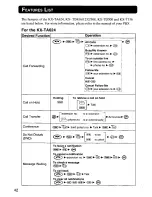 Preview for 42 page of Panasonic KX-T7885 - Battery For Operating Instructions Manual