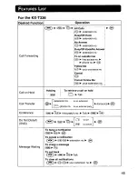 Preview for 45 page of Panasonic KX-T7885 - Battery For Operating Instructions Manual