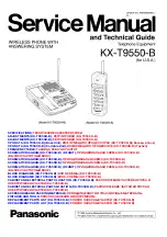 Panasonic KX-T9550-B Service Manual And Technical Manual preview