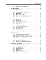 Preview for 3 page of Panasonic KX-TA1232 Programming Tables