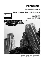 Preview for 1 page of Panasonic KX-TA308 Instrucciones De Funcionamiento