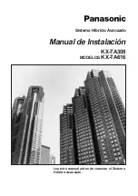 Preview for 1 page of Panasonic KX-TA308 Manual De Instalación