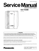 Panasonic KX-TA308 Service Manual preview